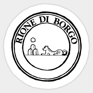 Rione Borgo b-text Sticker